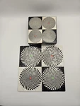 7011 Gemini 66 Sprial Puzzle Edna Andrade Springbok Black - White Complete. Fixed Price $45.00.