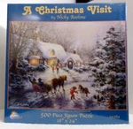 Christmas Visit 500 Piece Sunsout Jigsaw Puzzle By Nicky Boehme New Sealed. Fixed Price $18.64.