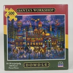 Dowdle Jigsaw Puzzle Santa's Workshop 500 Pc 16 In X 20 Made Usa. Fixed Price $11.95.