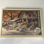 Cobble Hill Autumn Market Jigsaw Puzzle Farmer's Fall Harvest Stand New Sealed. Fixed Price $11.90.