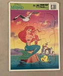 Vtg Golden Frame-tray Puzzle Disney The Little Mermaid 12 Pieces Complete. Fixed Price $9.95.