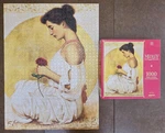Medley Mystic Rose 1000 Piece Jigsaw Puzzle 1996 Milton Bradley R. Franklin Comp. Fixed Price $17.95.