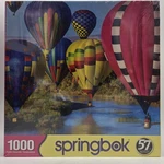Take Flight Springbok Puzzle 1000 Pc Hot Air Balloons Festival Sky Jigsaw Usa. Fixed Price $27.00.