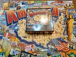 Buffalo Jigsaw Puzzle Vintage America 1000 Pieces Usa Map Complete. Fixed Price $6.99.