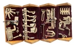 Singer Sewing Puzzle Box Antique 1889 With Attachments Set Wood Case. Fixed Price $89.50.