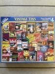 White Mountain Vintage Tins 1,000 Piece Puzzle Complete Lois B Sutton. Fixed Price $64.99.