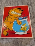 Vintage Playskool Garfield Fishbowl Woodboard Wooden Puzzle 1982 New Sealed. Fixed Price $14.99.
