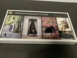 New French Felines 1000 Piece Panoramic Puzzle #2425 Andrews Blaine Ab 2013 Cats. Fixed Price $7.22.