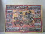 White Mountain Motorcycle Madness 1000 Piece 24" X 30" Puzzle. Fixed Price $19.99.