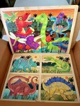 2 Melissa & Doug Wooden Jigsaw Tray Puzzles Dinosaurs. Fixed Price $15.99.