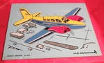 Vintage Rare Judy 1980 Wooden Puzzle Jet Airplane J606001 12 Tray Gu. Fixed Price $24.98.