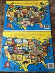Tee Pee Toys Vintage Puzzles Wild Animal Map & Birds Of The Nation. Fixed Price $9.99.