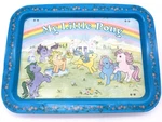 Vintage My Little Pony 1983 Folding Metal Dinner Tray - Hasbro Industries Mlp. Fixed Price $50.00.