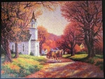 Sunsout Road By The Church 500 Pc Jigsaw Puzzle 18 X 24" Complete Van Beek 62809. Fixed Price $7.48.