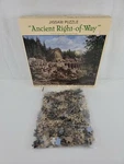 Vtg Ancient Right-of-way Russ Vickers 1983 500 Pc Nordevco Jigsaw Puzzle 16"X20". Fixed Price $14.40.