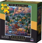 Dowdle Folk Art Jigsaw Puzzle; The Black Hills; 500 Pieces. Fixed Price $16.95.