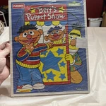 Playskool Sesame Street Berts Puppet Show Ernie 7 Pcs Wood Puzzle 315-05 Vtg 90S. Fixed Price $10.50.
