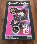 Sealed Vtg Milton Bradley New Kids The Block Giant Poster 500 Piece Puzzle. Fixed Price $27.00.