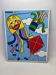 Vintage Playskool Wood Puzzle Kites 186-17 5 Pieces Made Usa 1-3 Yrs 1988. Fixed Price $17.99.