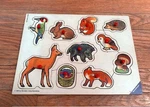 Ravensburger Forest Animals Wooden Puzzle Vintage Children's. Fixed Price $6.99.