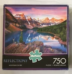 Buffalo Jigsaw Puzzle 750 Pcs Reflections Mountains Fire + Poster Used Bagged. Fixed Price $6.65.