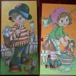 Puzzles 12 X 24 Vintage Milton Bradley NO.4485-2 & 4485-3 Tykes Pieces Missing. Fixed Price $15.99.