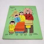 Vintage Playskool Native American Indian Family Wood Inlaid Puzzle 360-11 Chief. Fixed Price $116.99.