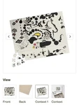 Abstract Black & White Jigsaw Puzzle (original Artwork) For Lovers. Fixed Price $25.00.