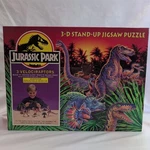 1992 Milton Bradley Jurassic Park 3-D Stand Up Jigsaw Puzzle Velociraptors Nib. Fixed Price $31.23.