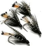 Trout Fishing Wet Flies Teal And Black Barbed/ Barbless Various Sizes & Qty's. Fixed Price $7.93.