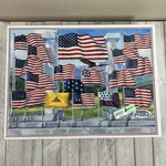 White Mountain Puzzles American Flags 1000 Piece Jigsaw Made Usa. Fixed Price $19.99.