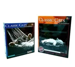 Vintage Buffalo Games Inc Classic Cats 500PC Jigsaw Puzzles By David Mcenery New. Fixed Price $42.00.