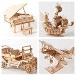 Kits Wooden Modelling Craft Puzzle Train Boat Buildings Vehicles Gift. Fixed Price $10.06.