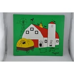 Playskool Wood Puzzle Excellent Vintage Farm Barn 360-15 Mid-century. Fixed Price $16.00.