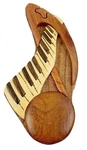 Note And Keyboard - Secret Wooden Puzzle Box. Fixed Price $31.95.
