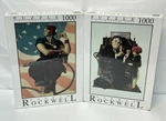 2 New Fink & Co Norman Rockwell Rosie The Riviter + Doctor And Doll Puzzles. Fixed Price $39.99.
