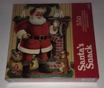 1996 Gibson Santa's Snack Jigsaw Puzzle 550PC New Sealed Christmas Chimney. Fixed Price $24.98.