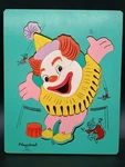Playskool Wood Puzzle 275-17 Clown 18 Pieces Complete Vintage Mcm 1960S. Fixed Price $9.95.