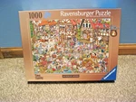 Ravensburger 1000 Piece Puzzle Time Travel 2 Middle Ages Ray's Comic Series Live. Fixed Price $25.00.