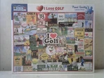 White Mountain Love Golf By Charlie Girard 1000 Piece 24" X 30" Puzzle. Fixed Price $24.99.