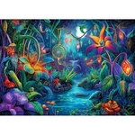 Fantasy Garden 1000 Piece Puzzle Adults Beautiful Enchanted Forest Night .... Fixed Price $13.67.