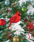 Springbok Christmas Cardinal Snow Puzzle 1000 Pieces 24X30 New & Sealed. Fixed Price $22.99.