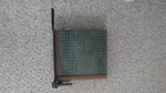 Vintage Milton Bradley Wooden Cutting Board Schoolhouse Style Square C1930. Fixed Price $60.00.