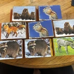 Vintage Fx Schmid Wildlife Puzzles Set Of 8, Each 54 Piece Complete New. Fixed Price $24.99.