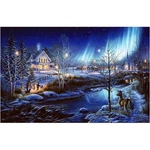 Sunsout All Is Bright Jigsaw Puzzle, Art By James Meger 1000 Pieces. Fixed Price $29.98.