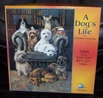 Sunsout Jigsaw Puzzle "a Dog's Life" 1000 Piece Pollyanna Pickering Complete. Fixed Price $6.95.