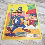 Vtg Tee Pee Toys Piece Cardboard Tray Puzzle 70'S Police Officer #1212. Fixed Price $9.99.