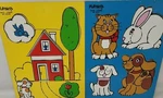 Vintage Playskool Puzzle Lot My House 5 Pc Pets 4 Educational Animals Home. Fixed Price $22.00.