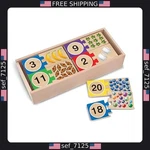 Melissa & Doug 40-PIECE Self-correcting Wooden Number Puzzles With Storage Box. Fixed Price $28.75.