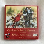 Sunsout 'cardinal's Rustic Retreat' By Janene Grende 500 Piece Jigsaw Puzzle. Fixed Price $5.98.
